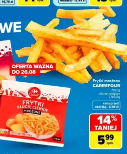 Carrefour Frytki mrożone Carrefour długie cienkie oferta