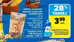 Carrefour Jabłka suszone Jakość z Natury Carrefour oferta