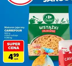 Carrefour Makaron jajeczny Carrefour Classic wstążki oferta