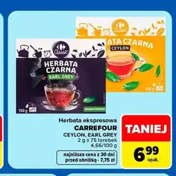 Carrefour Herbata czarna Earl Grey Carrefour Classic oferta