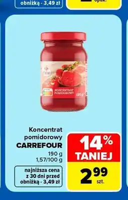 Carrefour Koncentrat pomidorowy Carrefour Extra oferta