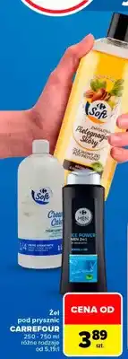 Carrefour Olejkowy żel pod prysznic Carrefour Soft Zmysłowa Pielęgnacja Skóry oferta