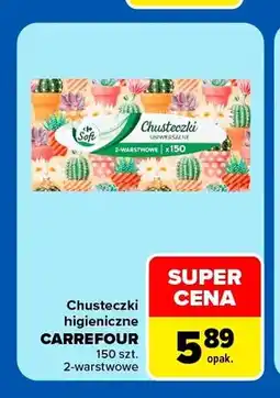 Carrefour Chusteczki higieniczne Carrefour Soft oferta