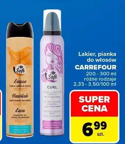 Carrefour Lakier do włosów Carrefour Soft Laque oferta