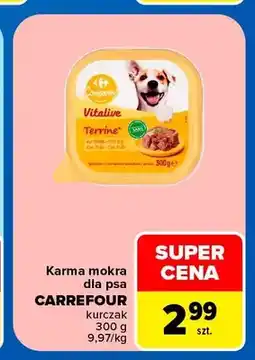Carrefour Karma mokra dla psa Carrefour Companino Vitalive Terrine oferta