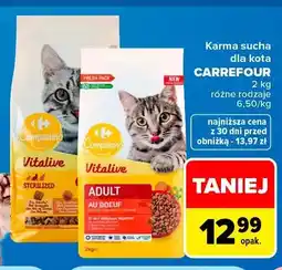 Carrefour Karma sucha dla kota Carrefour Companino Vitalive oferta