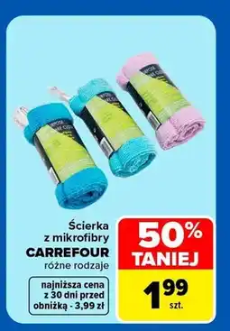 Carrefour Ścierka z mikrofibry Carrefour oferta