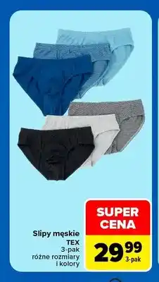 Carrefour Slipy męskie TEX 3-pak oferta