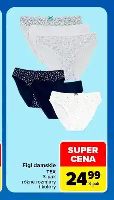 Carrefour Figi damskie TEX 3-pak oferta