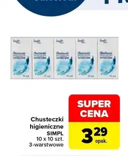 Carrefour Chusteczki higieniczne SIMPL oferta