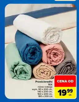 Carrefour Prześcieradło TEX oferta