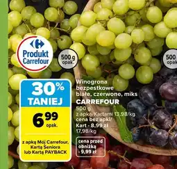 Carrefour Winogrona bezpestkowe miks Carrefour oferta