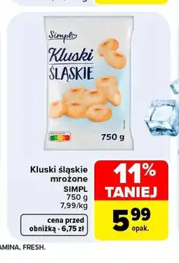 Carrefour Kluski śląskie mrożone Simply oferta