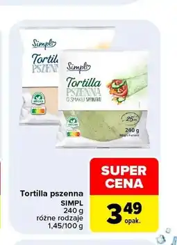 Carrefour Tortilla pszenna Simply oferta