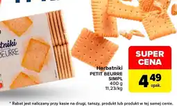 Carrefour Herbatniki Petit Beurre Simply oferta
