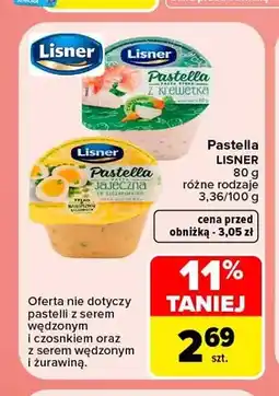 Carrefour Pasta Pastella z krewetką Lisner oferta