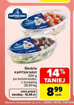 Carrefour Śledzie po kołobrzesku Kapitan Navi oferta