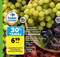 Carrefour Winogrona bezpestkowe czerwone Carrefour oferta