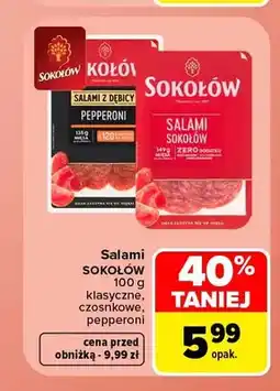 Carrefour Salami klasyczne Sokołów oferta