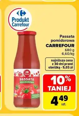 Carrefour Passata pomidorowa Carrefour Classic oferta