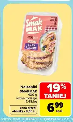 Carrefour Naleśniki z serem i jagodami Smakmak oferta