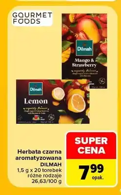 Carrefour Herbata czarna aromatyzowana Dilmah Mango & Strawberry oferta
