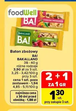 Carrefour Baton zbożowy BA! oferta