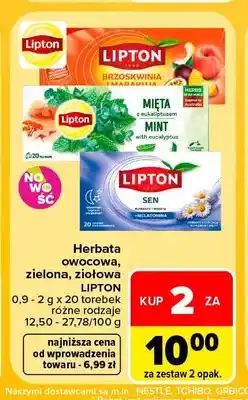 Carrefour Herbata Lipton Brzoskwinia i Mandarynka oferta