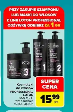 Carrefour Maska do włosów z płynną keratyną Loton Professional oferta