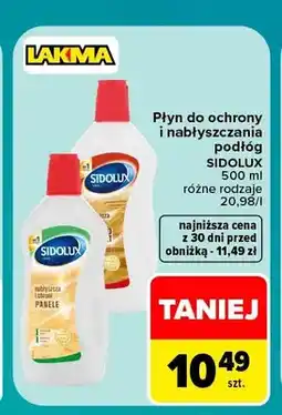 Carrefour Płyn do ochrony i nabłyszczania podłóg Sidolux do paneli oferta