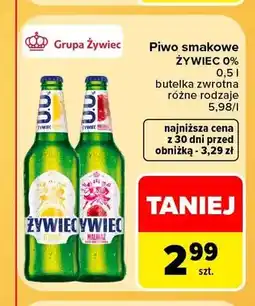 Carrefour Piwo bezalkoholowe Żywiec Lemon oferta