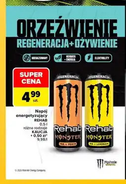 Carrefour Napój energetyzujący Monster Rehab Tea + Peach oferta