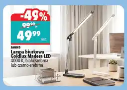 Biedronka Lampa biurkowa Sanico Goldlux Madera LED oferta