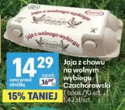 Delikatesy Centrum Jaja z chowu na wolnym wybiegu Czachorowski oferta