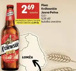 Delikatesy Centrum Piwo Królewskie Jasne Pełne oferta