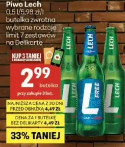 Delikatesy Centrum Piwo Lech oferta