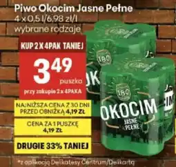 Delikatesy Centrum Piwo Okocim Jasne Pełne oferta