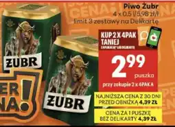 Delikatesy Centrum Piwo Żubr oferta