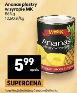 Delikatesy Centrum Ananas plastry w syropie MK oferta