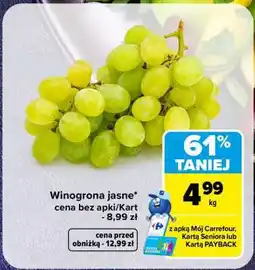 Carrefour Winogrona jasne oferta