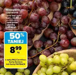 Carrefour Winogrona czerwone oferta