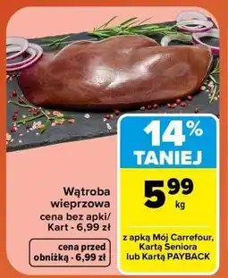 Carrefour Wątroba wieprzowa oferta