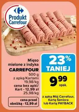 Carrefour Mięso mielone z indyka CARREFOUR oferta