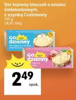 Delikatesy Centrum Ser topiony bloczek o smaku śmietankowym z szynką Codzienny oferta