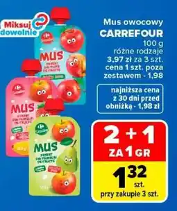 Carrefour Mus owocowy CARREFOUR oferta