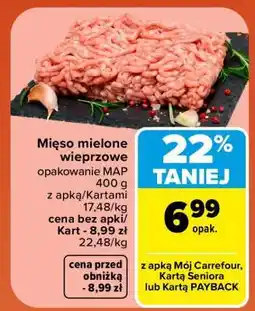 Carrefour MIĘSO MIELONE WIEPRZOWE oferta