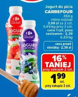 Carrefour Jogurt do picia Carrefour oferta