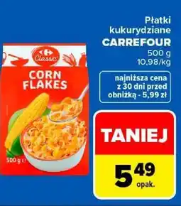 Carrefour Płatki kukurydziane Carrefour oferta