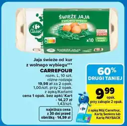 Carrefour Jaja świeże od kur z wolnego wybiegu oferta
