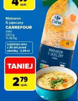 Carrefour Makaron 5-jajeczny CARREFOUR oferta